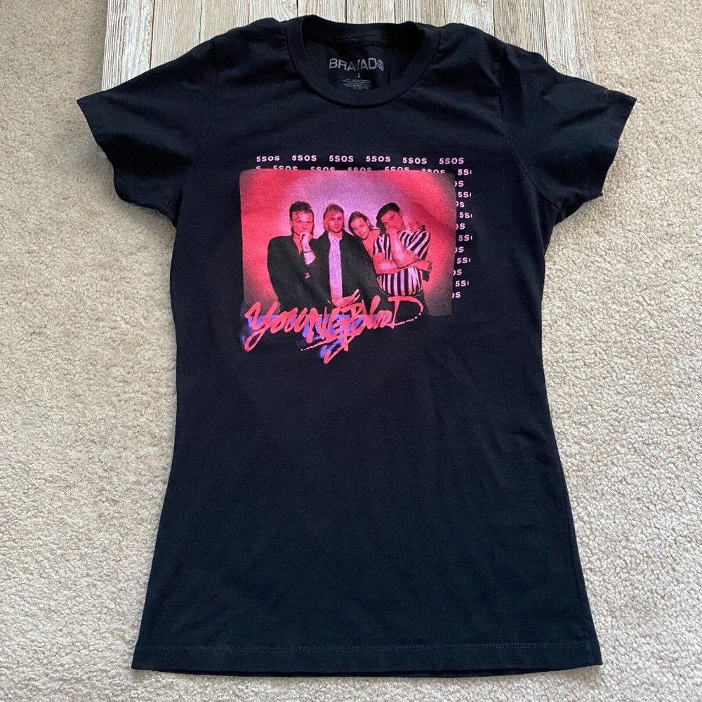 Bravado Juniors XS 5 Seconds Of Summer 5SOS Youngblood Graphic Band T-Shirt Tee